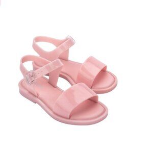 MINI MELISSA MAR Sandal RosaPink  Glitter Kid's Girly Girl Flat Shoes Size 12